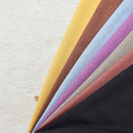 Polyester linen-like twill fabric Solid colour - nomura tailor