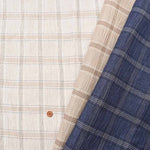 Yarn-dyed linen washed fabric Check - nomura tailor