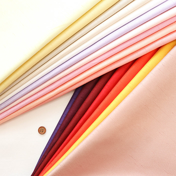 Back Satin Shantung Fabric - Plain  (Warm Tones) - nomura tailor