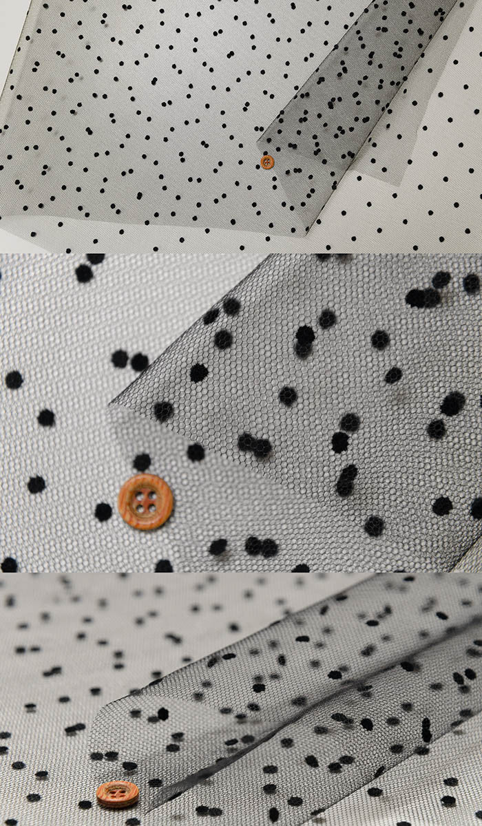 Tulle polka dot flocky - nomura tailor