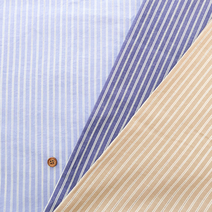 Made in China Stripe Dobby Fabric - nomura tailor
