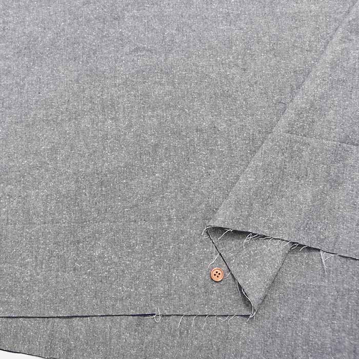 Cotton silk nep washer fabric Solid - nomura tailor