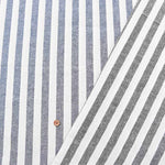 Cotton silk nep washer fabric Stripe - nomura tailor