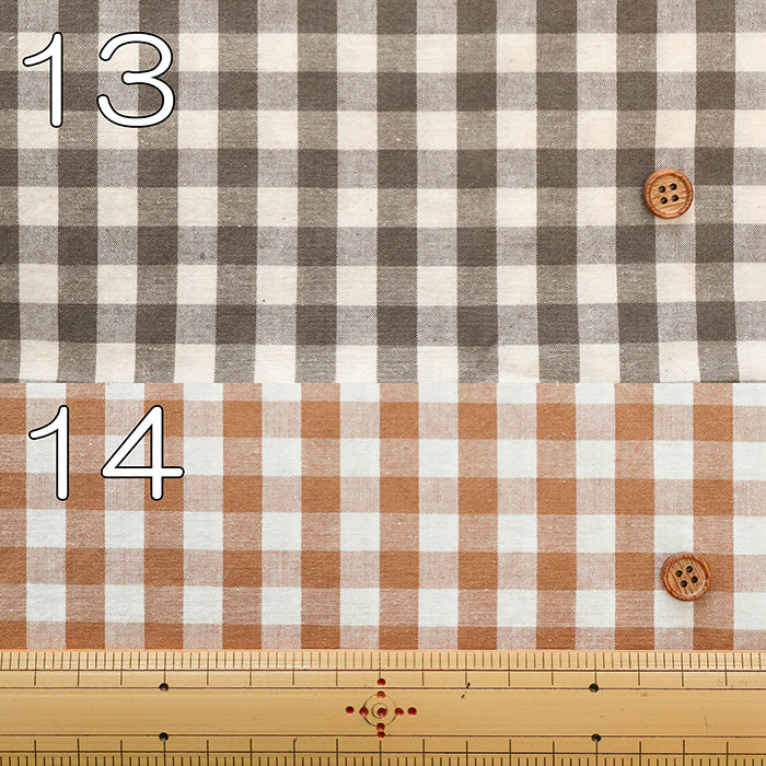 C/L Washed Weather Fabric - Gingham (Medium) - nomura tailor