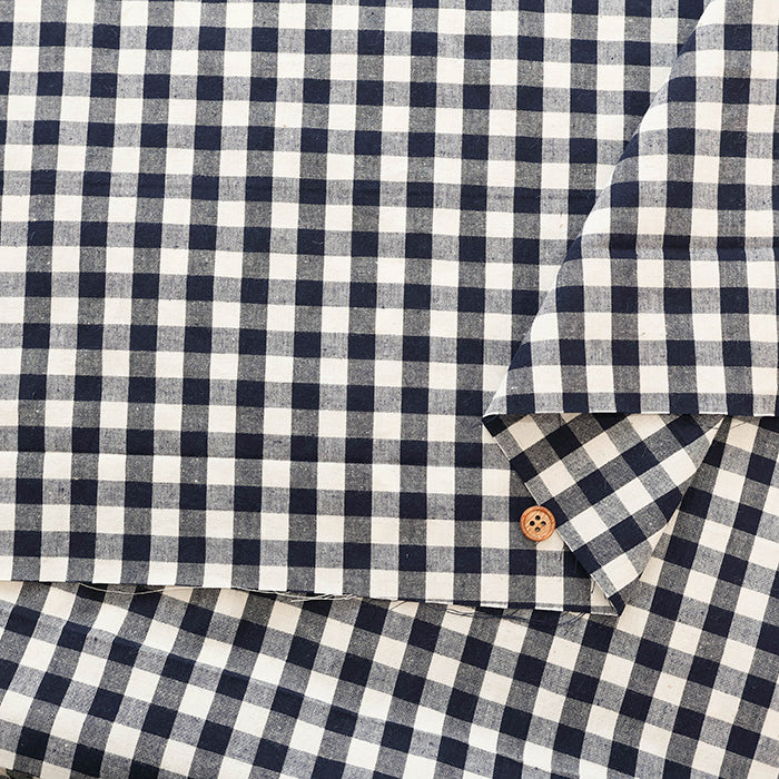C/L Washed Weather Fabric - Gingham (Medium) - nomura tailor