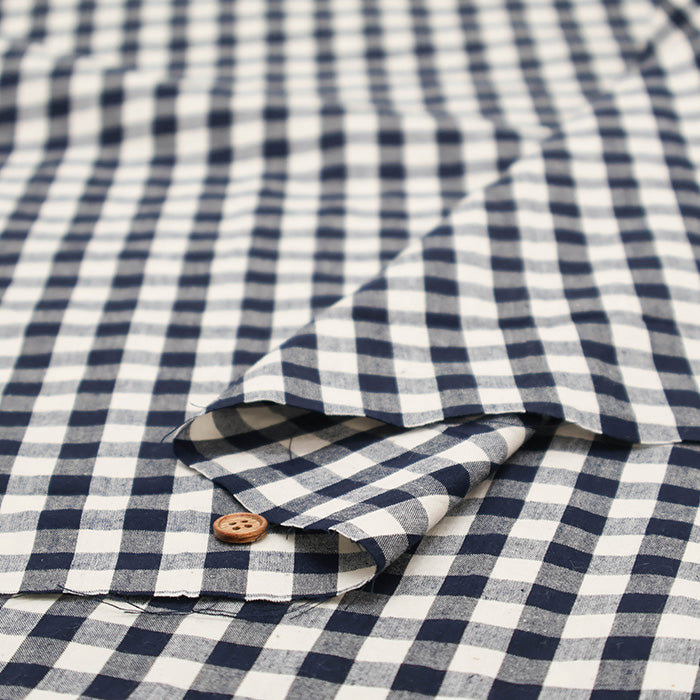C/L Washed Weather Fabric - Gingham (Medium) - nomura tailor