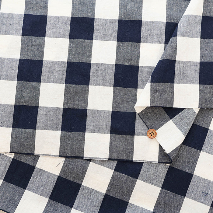 C/L Washed Weather Fabric - Gingham (Large) - nomura tailor