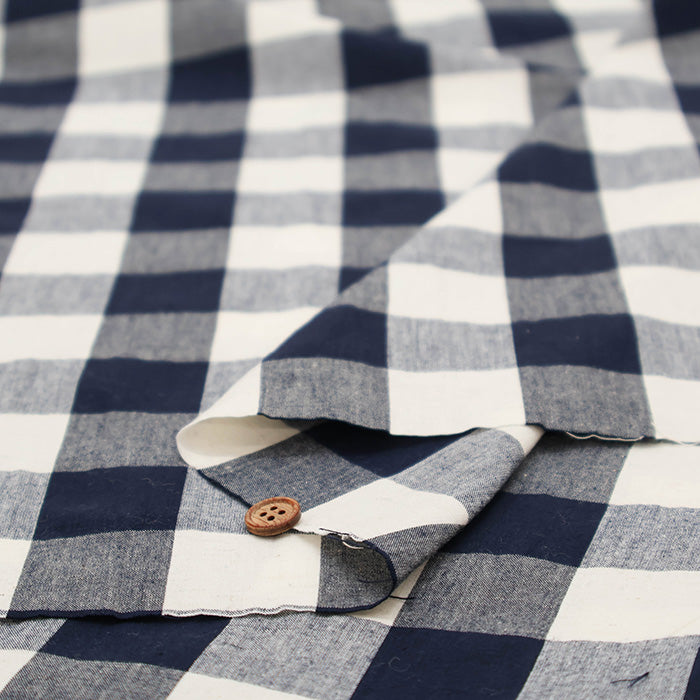 C/L Washed Weather Fabric - Gingham (Large) - nomura tailor