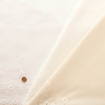 Cotton Cambric Border Lace Fabric - nomura tailor