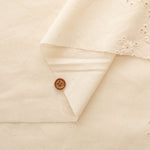 Cotton Cambric Border Lace Fabric - nomura tailor