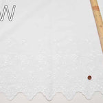 Cotton Cambrick Border Scrap Lace Fabric Rose - nomura tailor