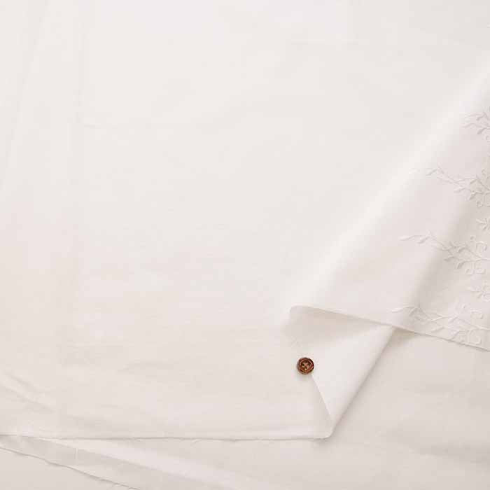 Cotton Cambric Border Lace Fabric - nomura tailor