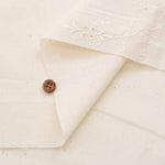 Cotton Cambric Border Lace Fabric - nomura tailor