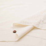 Cotton Cambric Border Lace Fabric - nomura tailor