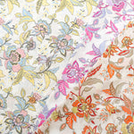 Rayon × Cotton Printed Fabric - Sarasa Style - nomura tailor