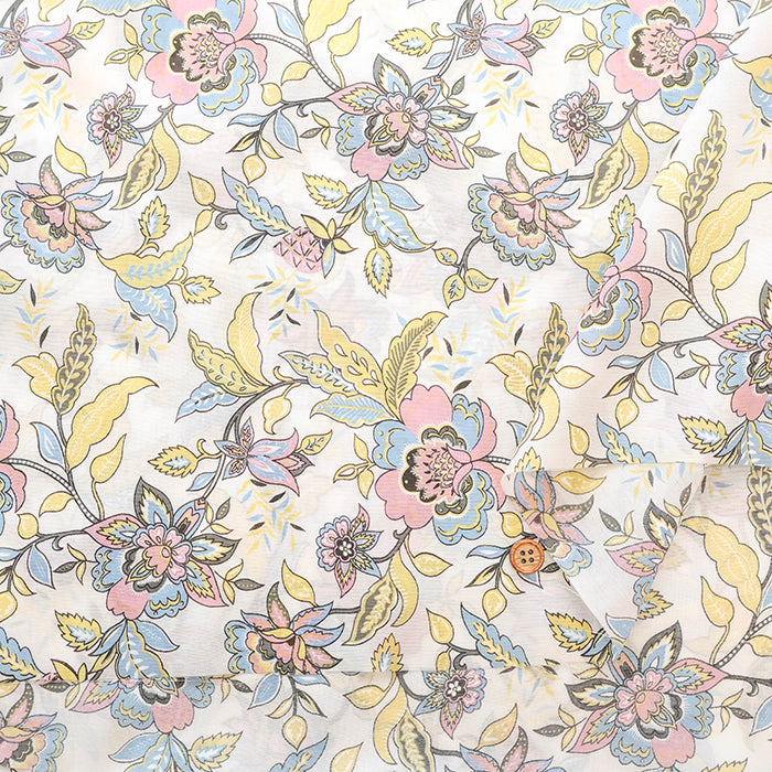 Rayon × Cotton Printed Fabric - Sarasa Style - nomura tailor