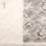 N/R/C Raschel Lace Fabric - Flowers - nomura tailor