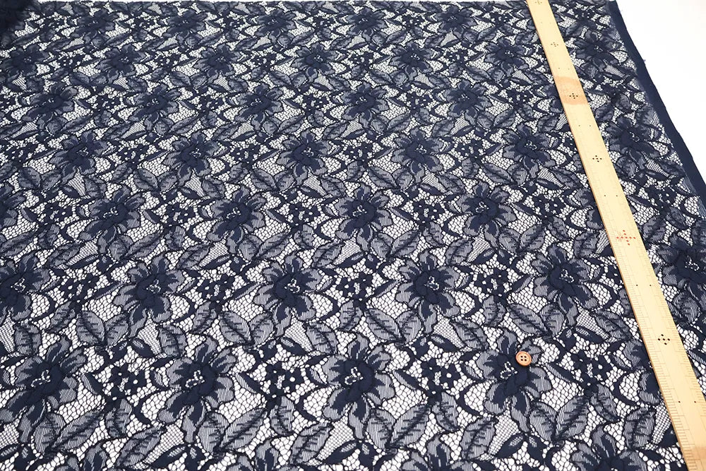 N/R/C Raschel Lace Fabric - Flowers - nomura tailor