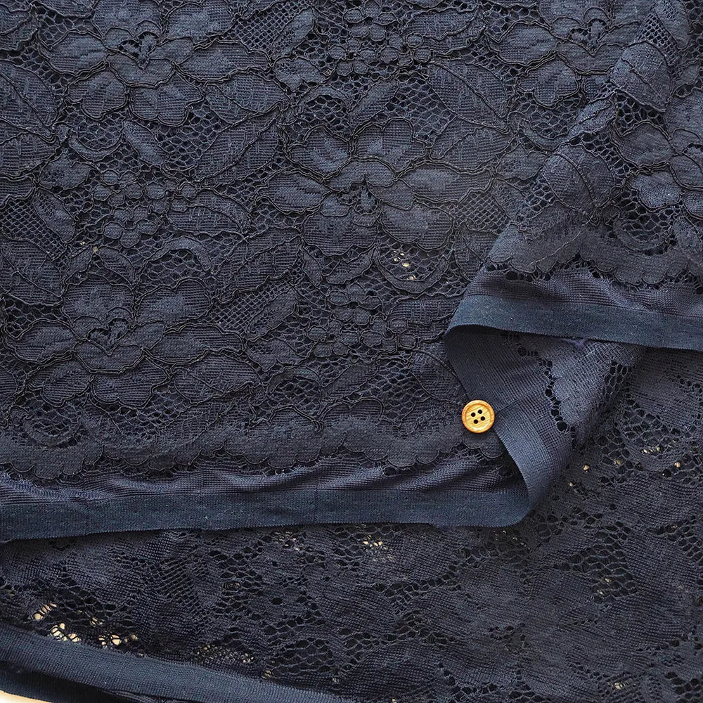 N/R/C Raschel Lace Fabric - Flowers - nomura tailor