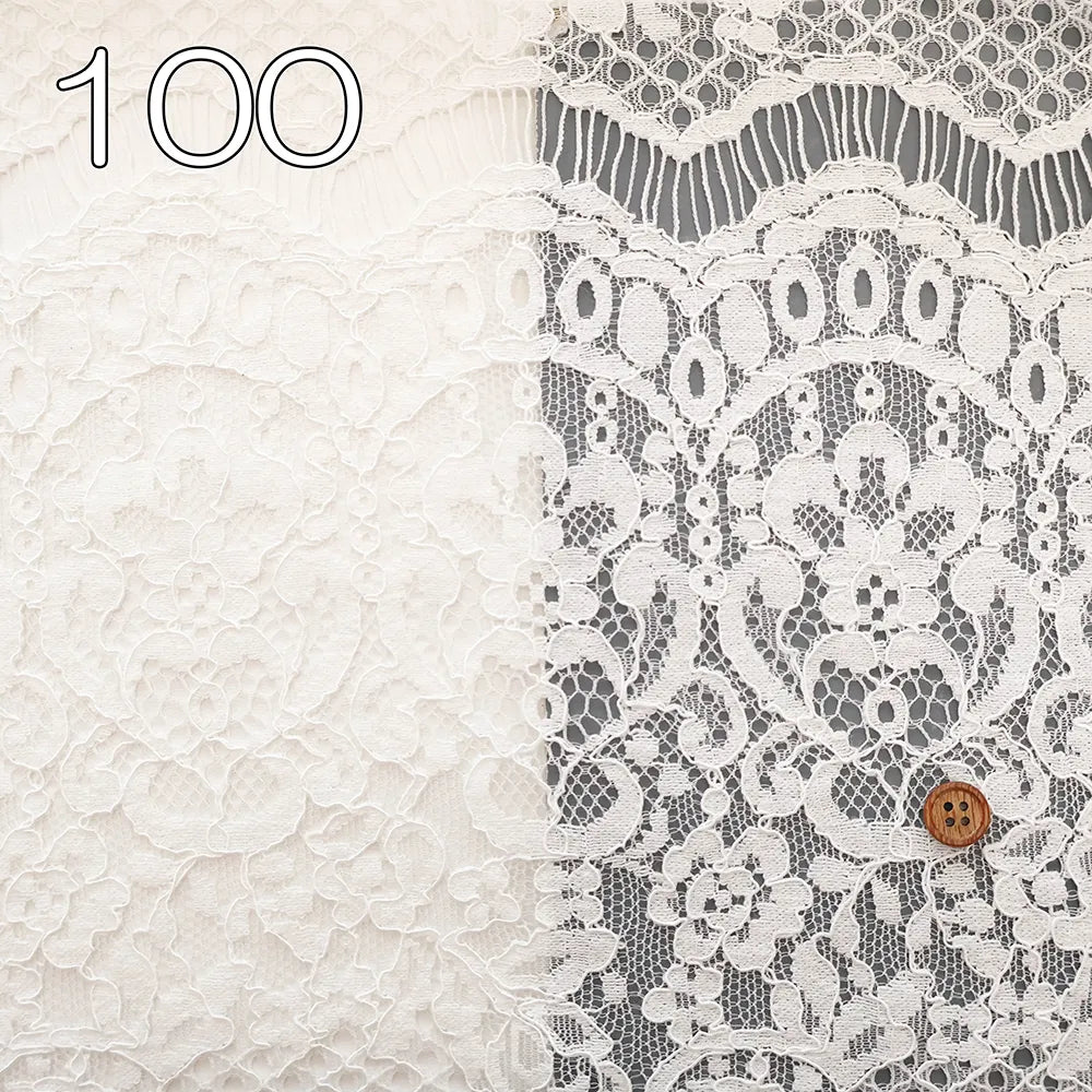 R/N Raschel Lace Fabric - Ethnic Flowers - nomura tailor