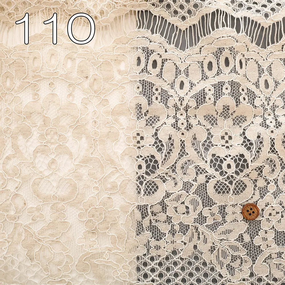 R/N Raschel Lace Fabric - Ethnic Flowers - nomura tailor