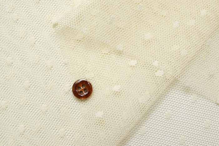 W Width Tulle Race Fabric Dot - nomura tailor