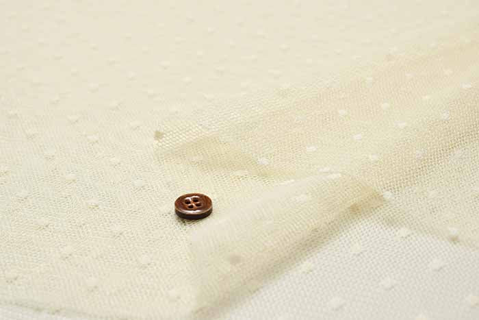 W Width Tulle Race Fabric Dot - nomura tailor