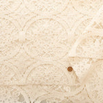 C/N/R Raschel Lace Fabric - Circle Flower - nomura tailor