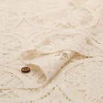 C/N/R Raschel Lace Fabric - Circle Flower - nomura tailor
