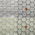 Cotton Lawn Circle Lace Fabric - nomura tailor