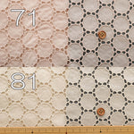 Cotton Lawn Circle Lace Fabric - nomura tailor