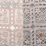 Polyester Chemical Lace Fabric - - Flower Square - nomura tailor
