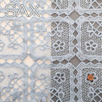 Polyester Chemical Lace Fabric - - Flower Square - nomura tailor