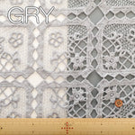 Polyester Chemical Lace Fabric - - Flower Square - nomura tailor