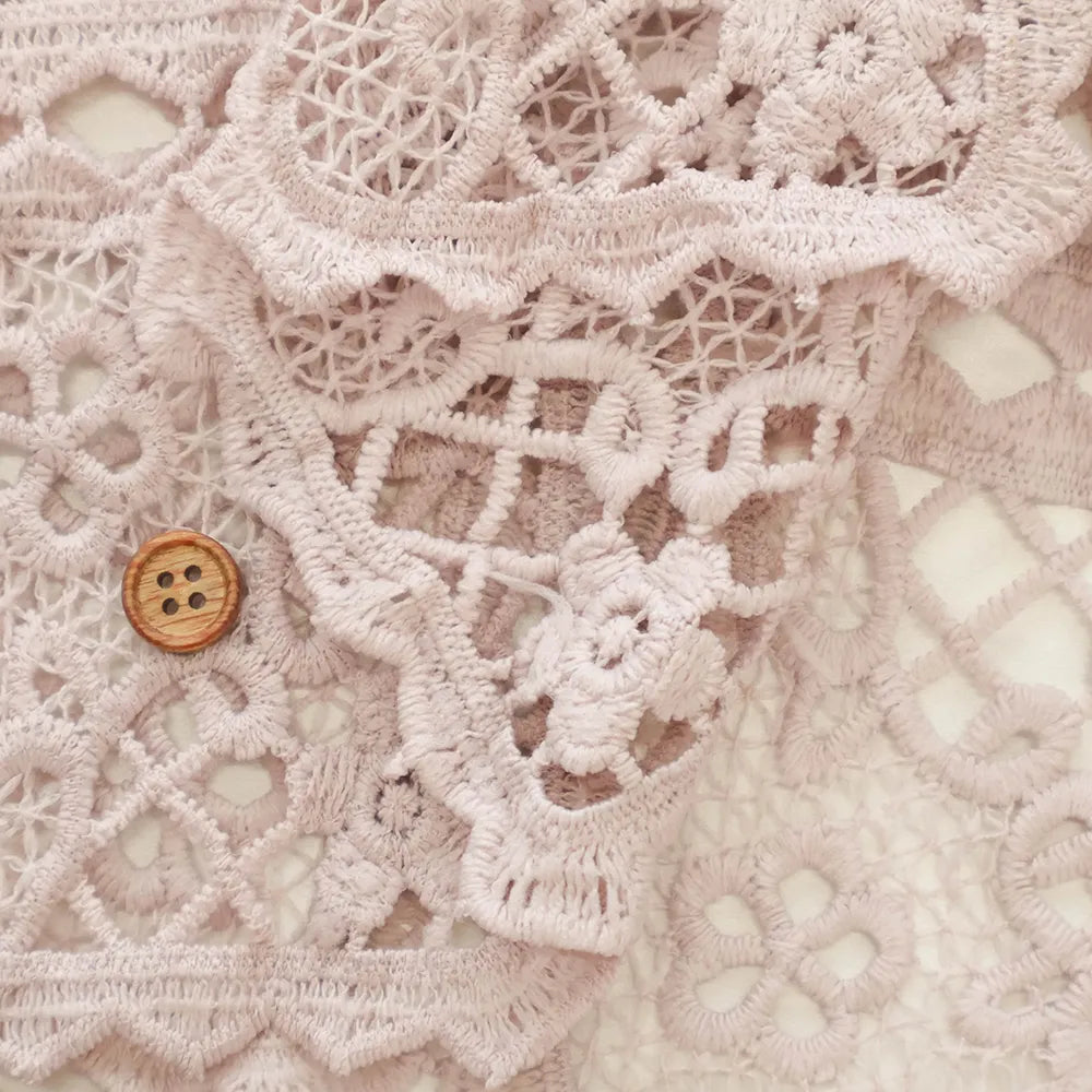 Polyester Chemical Lace Fabric - - Flower Square - nomura tailor
