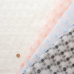 Polyester Organza Lace Fabric - Flowers - nomura tailor