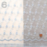 Polyester Organza Lace Fabric - Flowers - nomura tailor