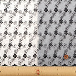 Polyester Organza Lace Fabric - Flowers - nomura tailor