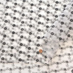 Polyester Organza Lace Fabric - Flowers - nomura tailor