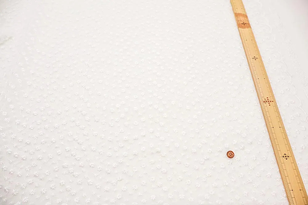 Polyester Organza Lace Fabric - Petit Flower - nomura tailor