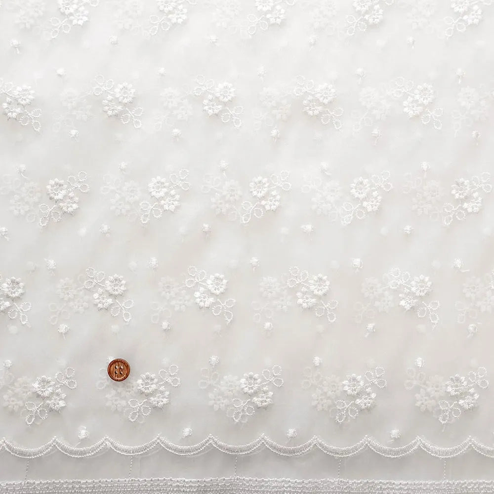 Polyester Organza Lace Fabric - Bouquet - nomura tailor