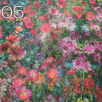 Polyester organdy printed fabric Flower field - nomura tailor