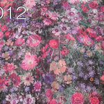 Polyester organdy printed fabric Flower field - nomura tailor