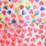 Polyester Organ Jang Print Fabric Heart - nomura tailor