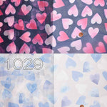 Polyester Organ Jang Print Fabric Heart - nomura tailor