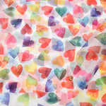 Polyester Organ Jang Print Fabric Heart - nomura tailor