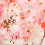 Polyester Organza Printed Fabric - Flowers - nomura tailor