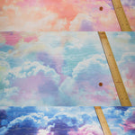 Polyester Organ Jang Print Marble Sky - nomura tailor