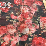 Polyester Organza Printed Fabric - Chic Flower - nomura tailor