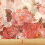 Polyester Organza Printed Fabric - Chic Flower - nomura tailor